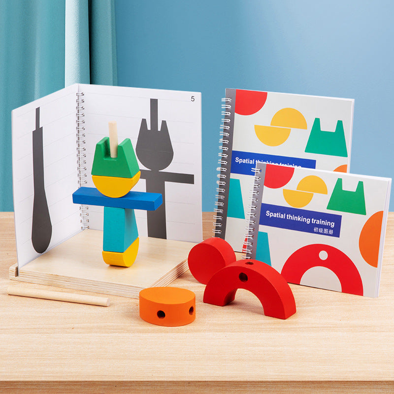3D projection space building block shadow pairing for children's puzzle and early education assembly toys