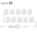 CanLing USB LED 12V Vanity Mirror Makeup Lamp 10  Bulbs Kit For Dressing Table Stepless Light 8W