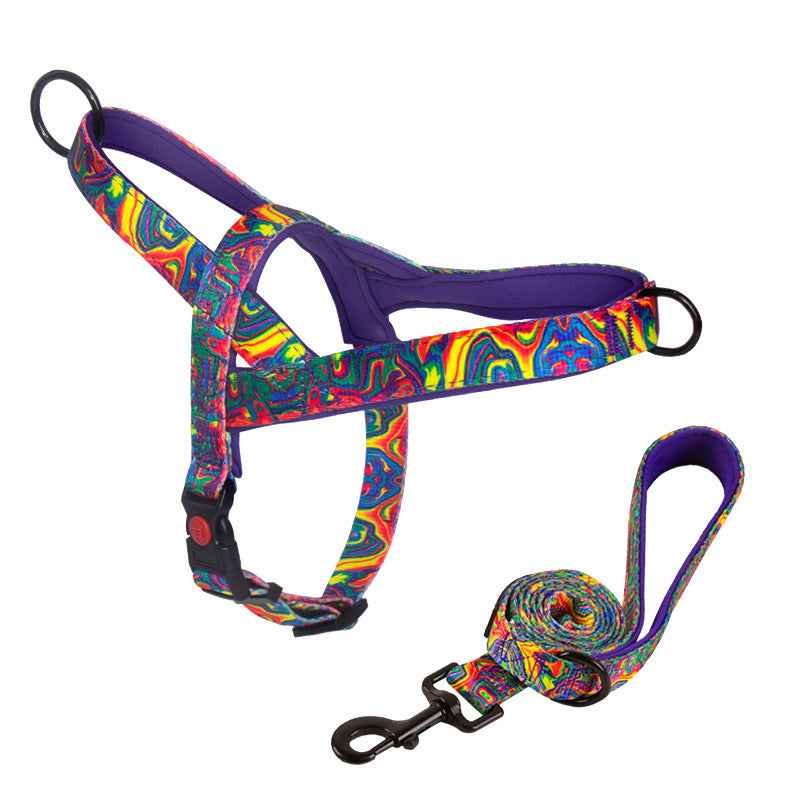 Dog Harness with Anti-Pulling Feature for Medium and Large Breeds, Lab, Golden Retriever, Dog Leash, Dog Chain