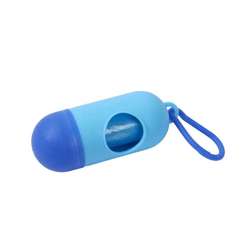 Pet Waste Bag Capsule Dog Waste Box Pill Portable Thickened Poop Bag