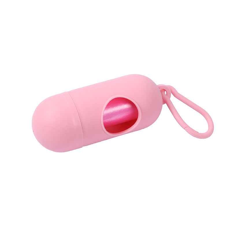 Pet Waste Bag Capsule Dog Waste Box Pill Portable Thickened Poop Bag