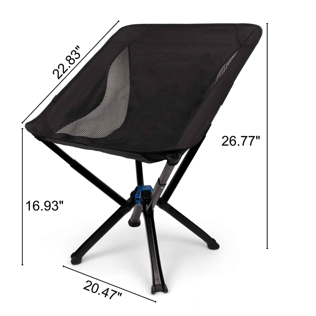 Outdoor Camping Moon Chair with Umbrella – Aluminum Lightweight Portable Backrest Chair