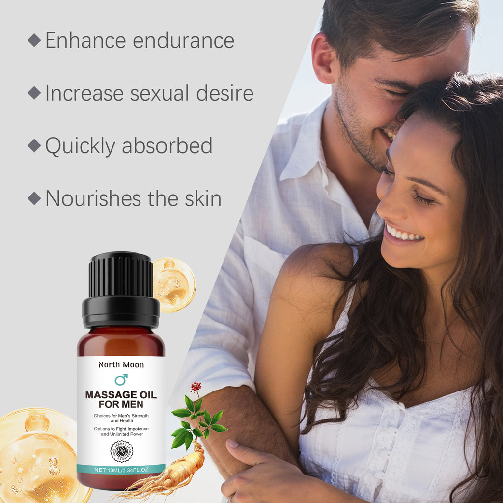 Massage Oil For Men, Men's Body Moisturizing And Toning Body Massage Oil