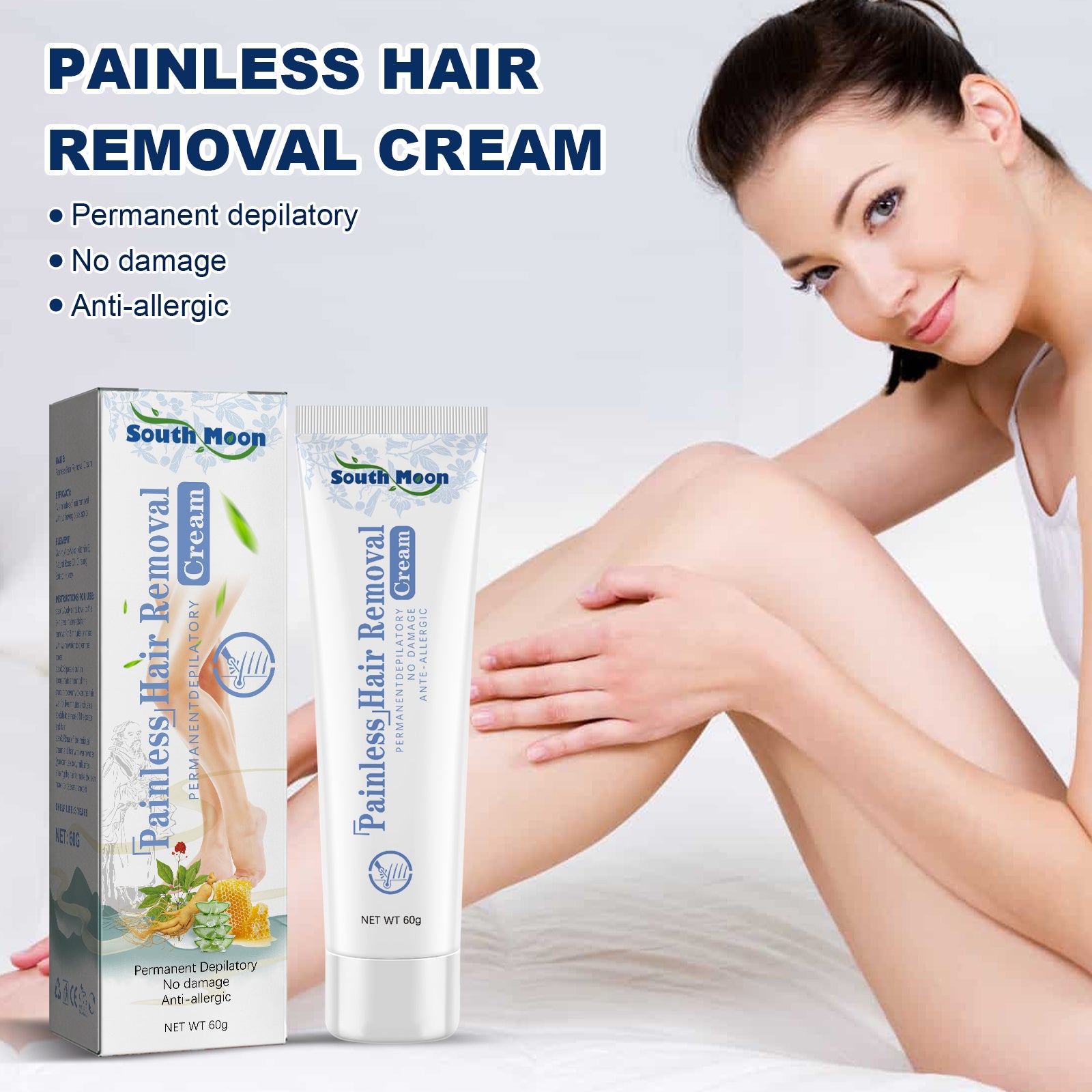 Painless Hair Removal Cream, Gentle Hair Removal Without Black Spots On The Whole Body Hair Removal Cream eprolo