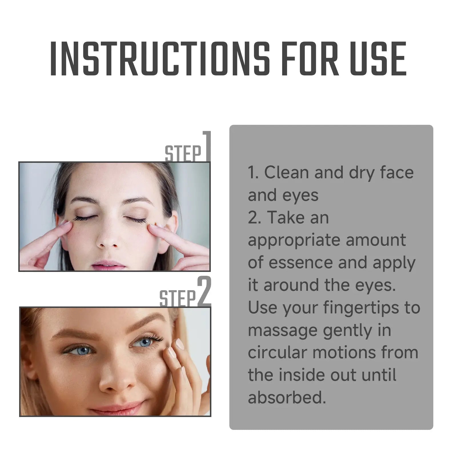 Instant Eye Care Essence Reduces Wrinkles And Dark Circles, Brightens Skin, And Moisturizes The Skin Around The Eyes eprolo