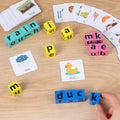 Children's Kindergarten Fun English Word Spelling Early Education Enlightenment English Learning Blocks Christmas Toys Gifts