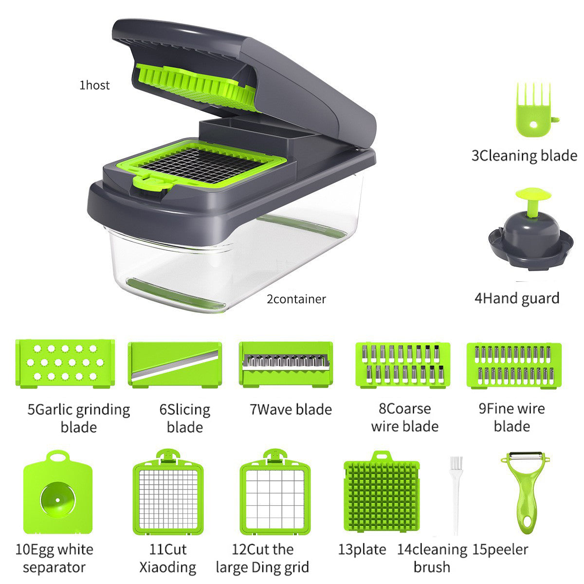 15-in-1 Multifunctional Vegetable Slicer | Mandoline & Potato Cutter eprolo