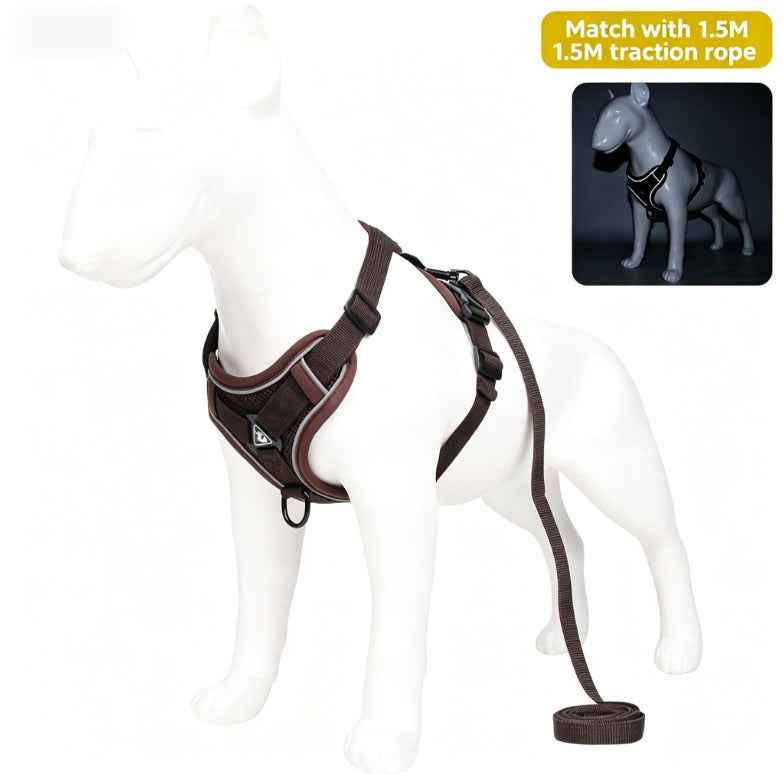Pet Leash Reflective Breathable Cat Harness Vest Style Small Cat Breathable Reflective