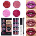 ibcccndc Glitter Lip Gloss Set Cool Color Lipstick Lip Gloss Powder Personality Lip Gloss eprolo