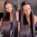 Copy of Natural Transition Wig Black Chemical Fiber Front Lace Long Straight Hair Matte High Temperature Silk Headgear