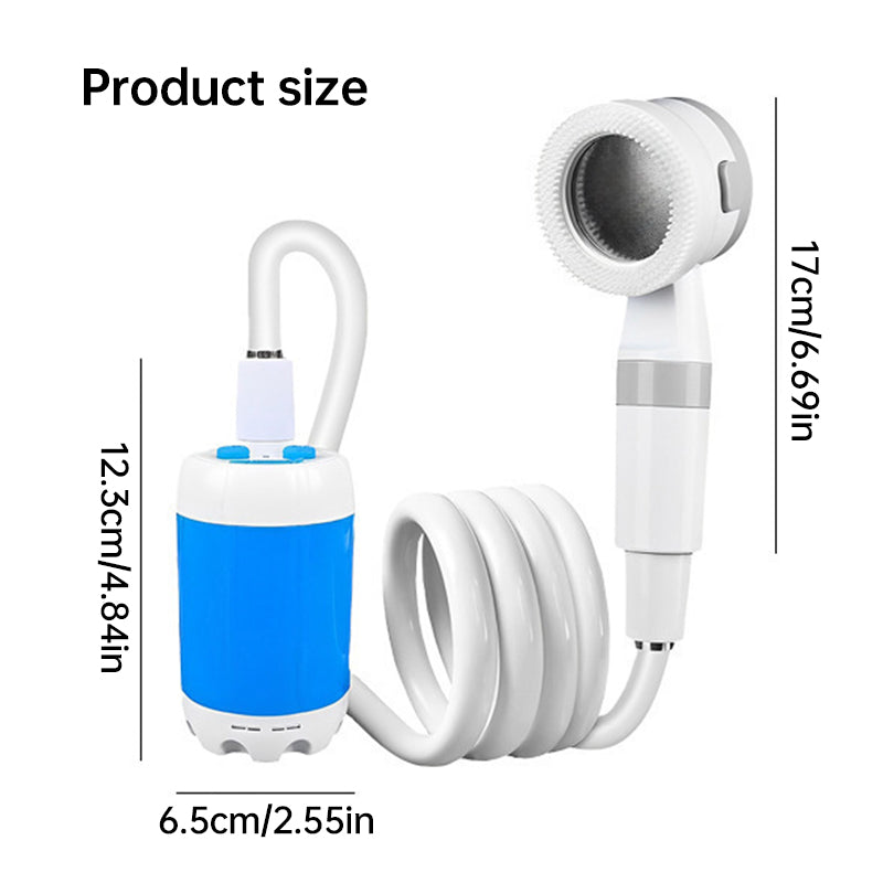 Upgraded Rechargeable Electric Camping Shower Pump with Smart Digital Display by eprolo