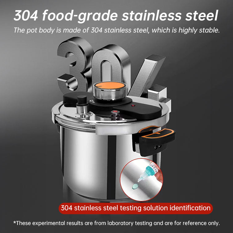 4L/6L Stainless Steel Pressure Cooker, Multi-functional Explosion-proof Pressure Pot for Gas Stove,  Electric P