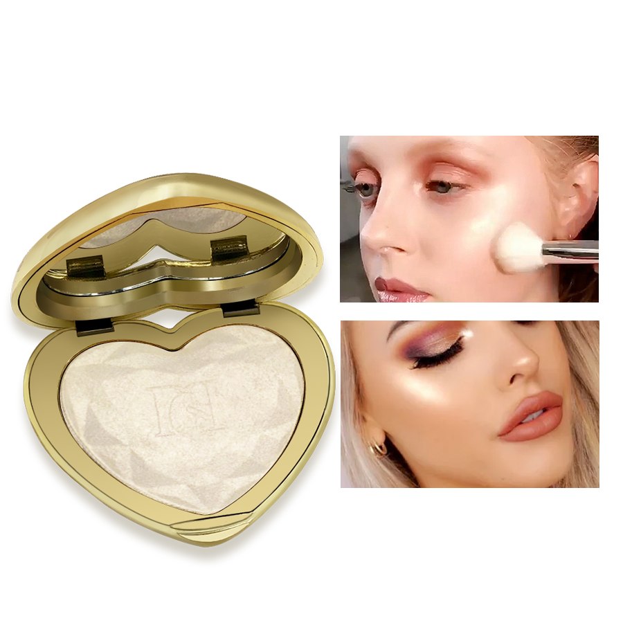 D.S.M Professional Highlighter Makeup Face Powder Highlighting Concealer Cosmetics Eyes Glow Kit Palette Bronzer and Highlighter eprolo