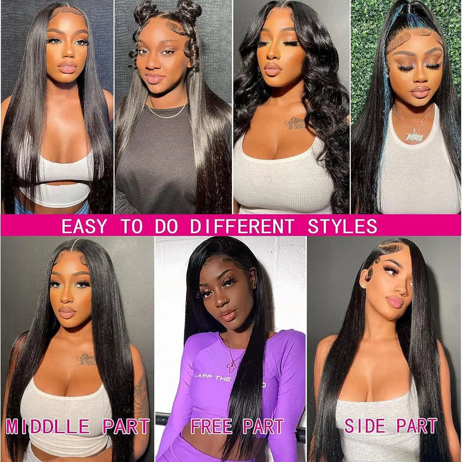 Glueless Wigs Wear and Go Human Hair Wig Straight eprolo