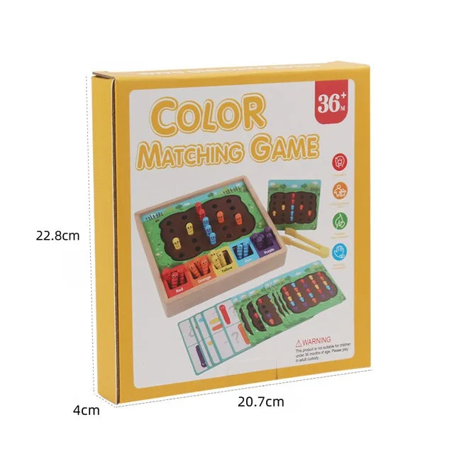 Children's classification insect catching game early education puzzle color classification matching caterpillar game