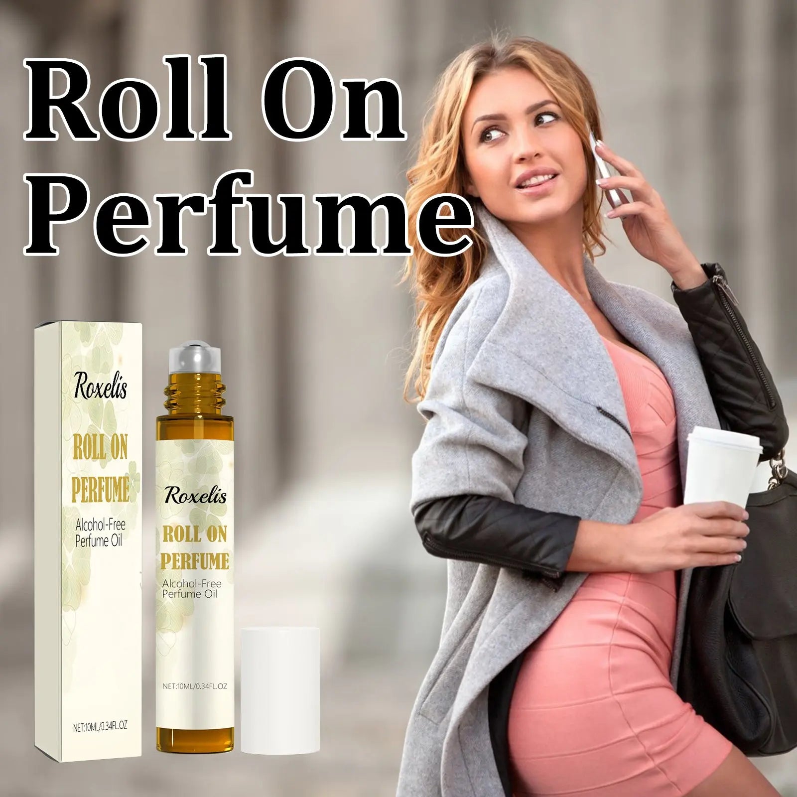 Roll On Perfume, Travel Pack Concentrated Long Lasting Fragrance Body Fragrance Natural Fresh Light Fragrance Ball Perfume eprolo