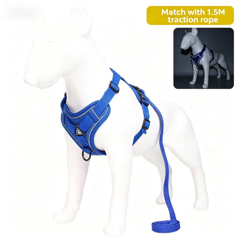 Pet Leash Reflective Breathable Cat Harness Vest Style Small Cat Breathable Reflective