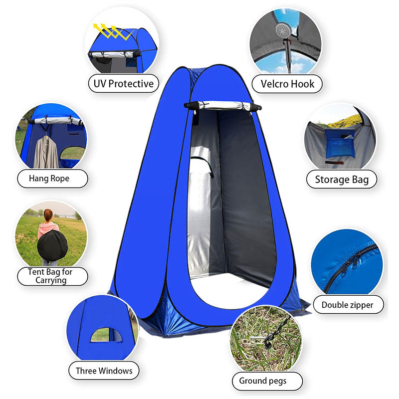 Portable Outdoor Camping Tent: Single Person, Changing Room, Shower, Storage/Fishing/Photography Tent by eprolo