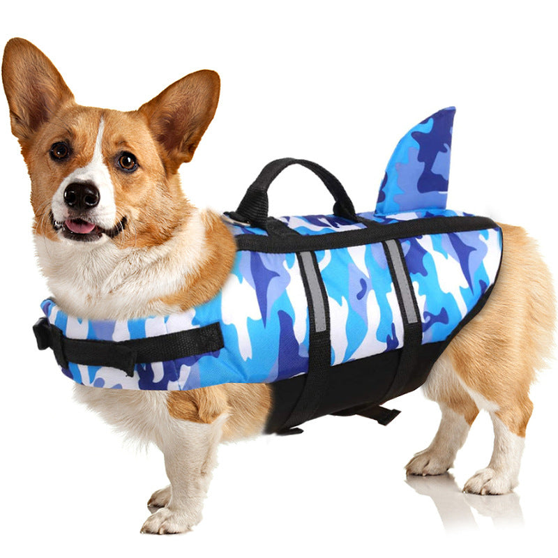 Dog Life Jacket Lightweight Adjustable Velcro Medium to Large Dog Swimwear
