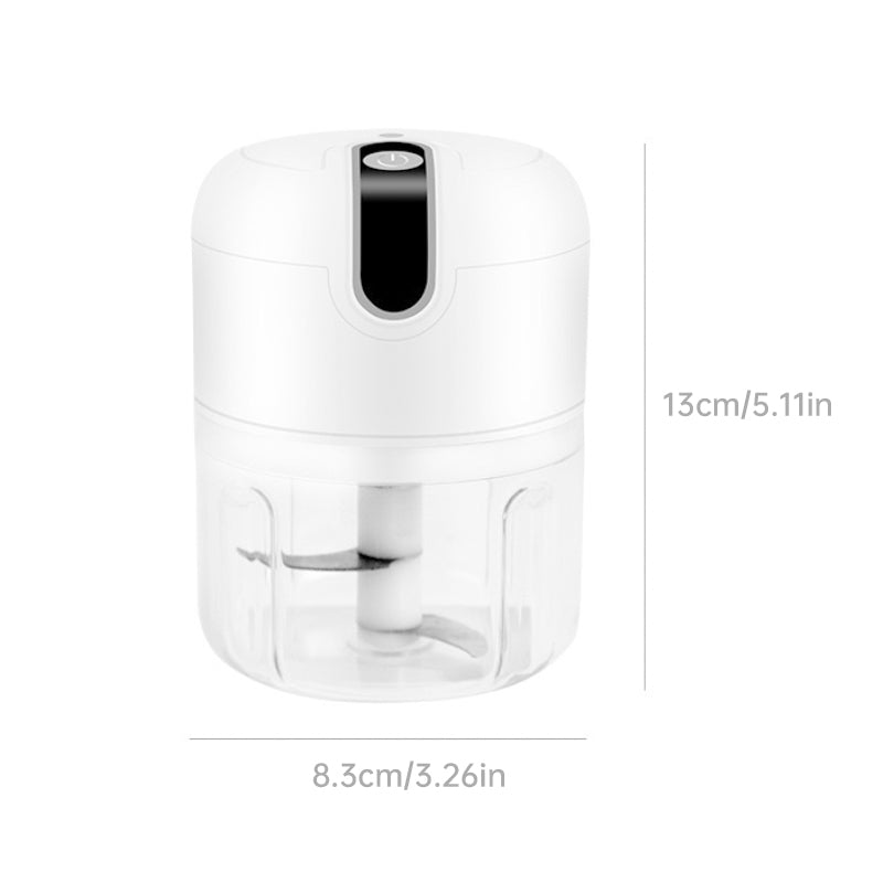 Mini Automatic Portable Food Processor, Triple Blade, USB 250 mL Electric Bivolt