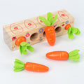 Wooden Fun Number Carrot Pulling Game Enlightenment Cognition 3-4 Year Old Early Education Toy