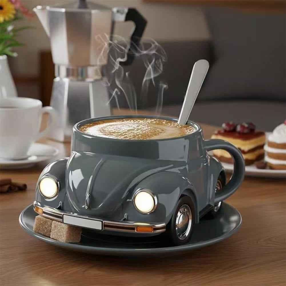 Creative Beetle Mug with 304 Stainless Steel Inner Core and Resin Craft, Beetle Design Coffee Mug