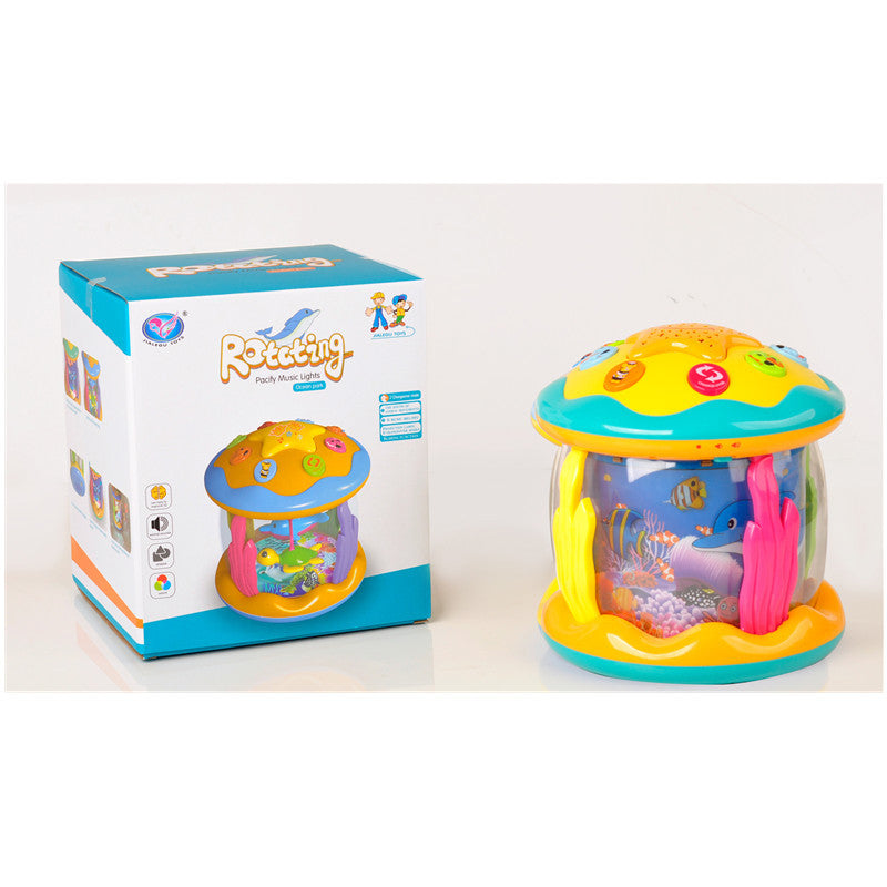 Baby children's hand clapping drum projection ocean puzzle early education toy lighting music multifunctional patting  drum