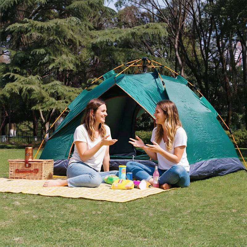 Automatic Pop Up Camping Tent 3-4 Person, Instant Setup Waterproof UV Protection Sun Shelter for Beach Fishing Outdoor by eprolo