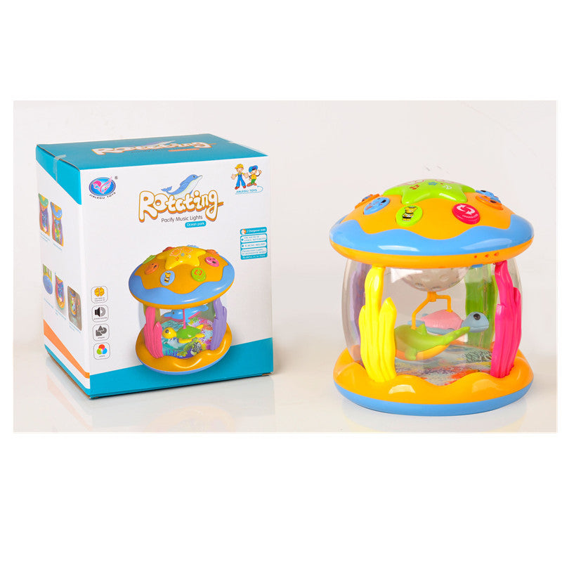 Baby children's hand clapping drum projection ocean puzzle early education toy lighting music multifunctional patting  drum