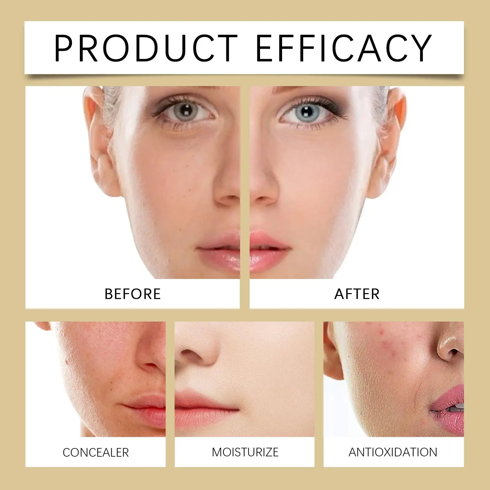 West&Month Plain Face Cream, Brightening Skin And Toning Natural Concealer Beauty eprolo