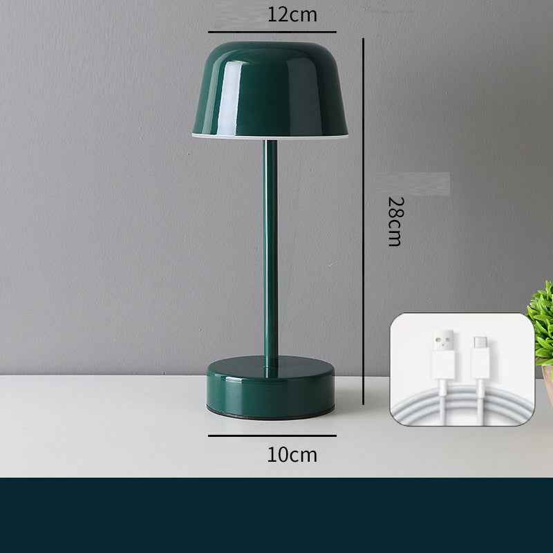 Metal Mini Night Light Touchable I-Beam Mushroom Bedroom Living Room Decor Jellyfish Ambience Lamp