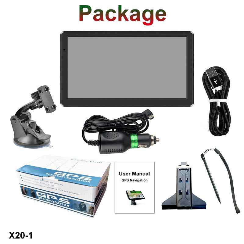 Portable 7-Inch Car GPS Navigator – HD Touchscreen, 8GB, Free 2025 Maps
