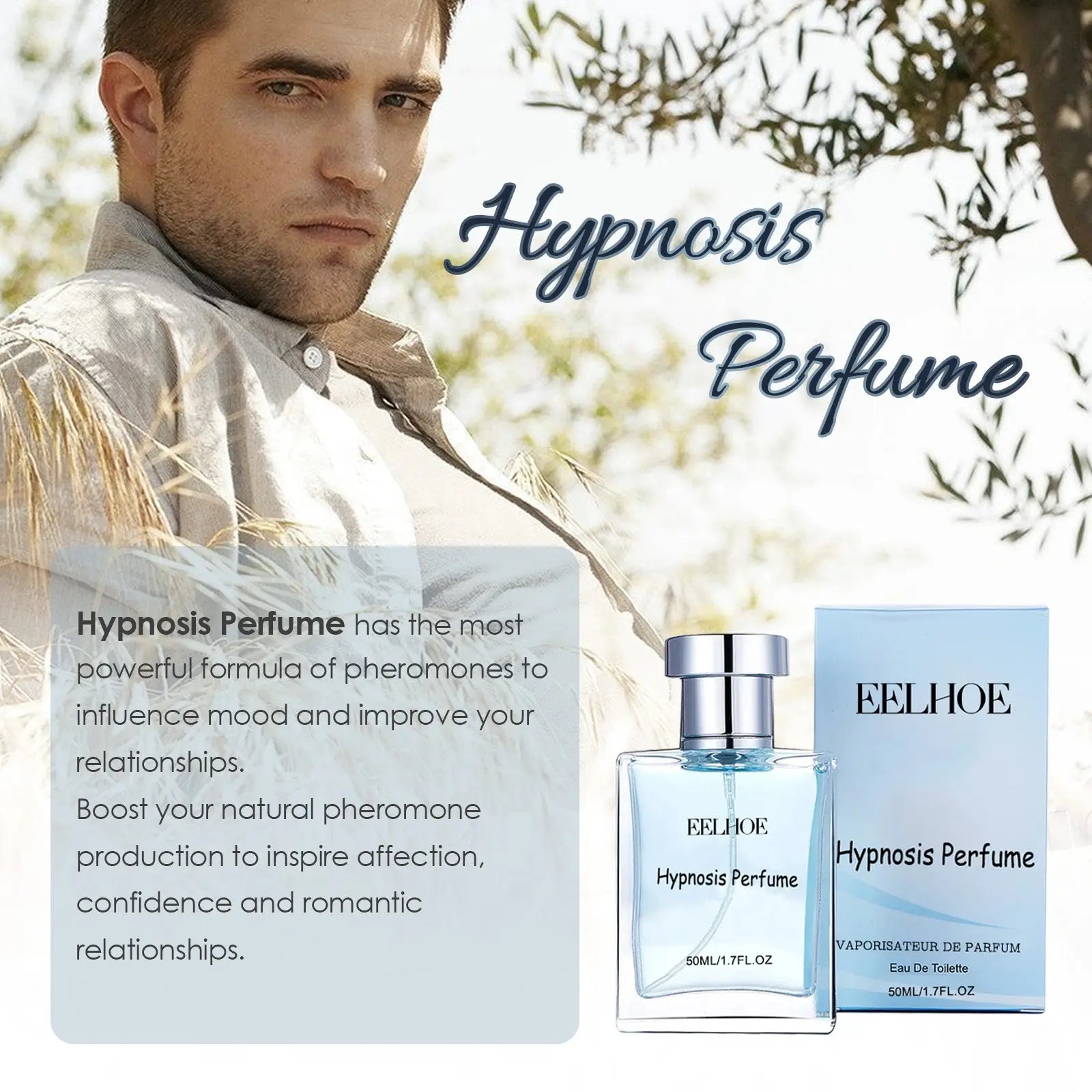 Men's Charm Perfume Natural Fresh Light Fragrance Deodorant Date Portable Atmosphere Perfume eprolo