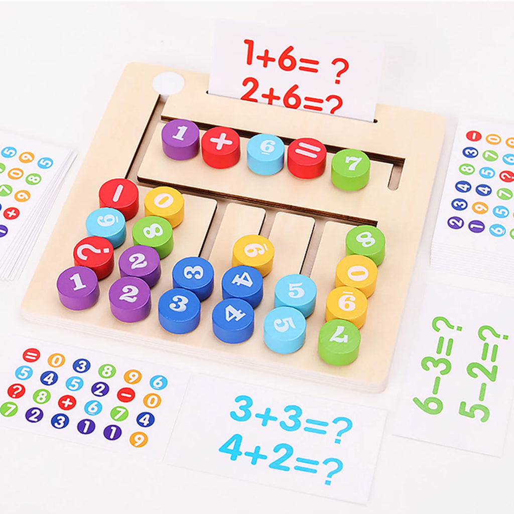 Children's digital maze walking blocks logical thinking puzzle toys early education intelligence development teaching aids