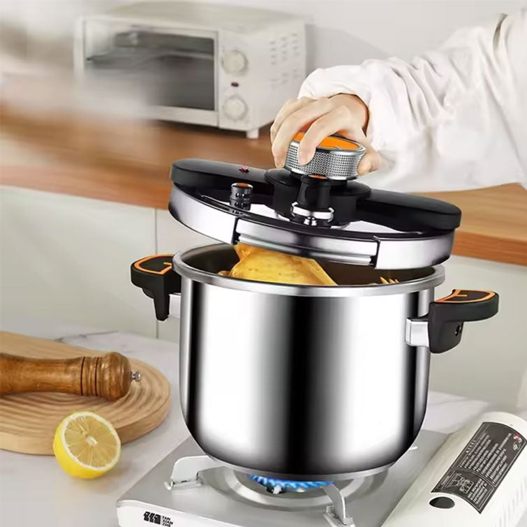 4L/6L Stainless Steel Pressure Cooker, Multi-functional Explosion-proof Pressure Pot for Gas Stove,  Electric P