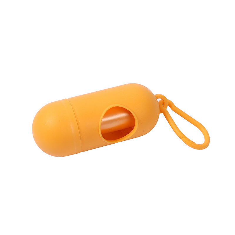 Pet Waste Bag Capsule Dog Waste Box Pill Portable Thickened Poop Bag
