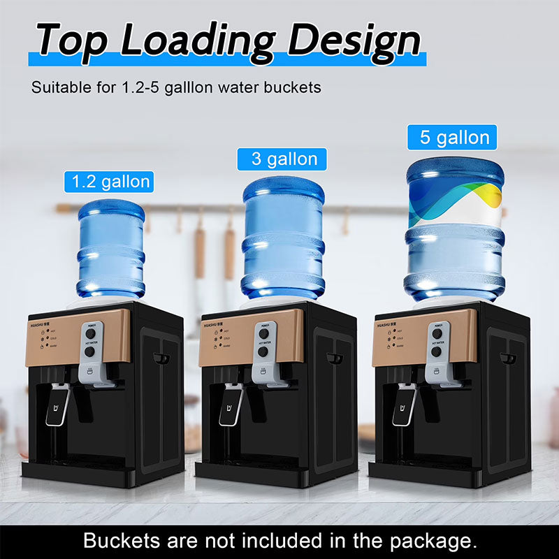 Electric Countertop Water Dispenser 8°C-95°C, Hot Cold Water Cooler for Home Kitchen Office Use