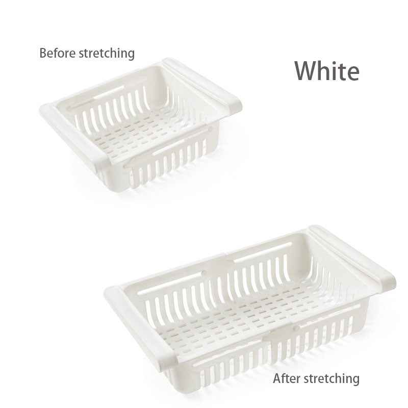 Retractable Refrigerator Divider Organizing Storage Rack Home Storage Rack Preservation Pull-Out Classification Box Refrigerator Partition Frame