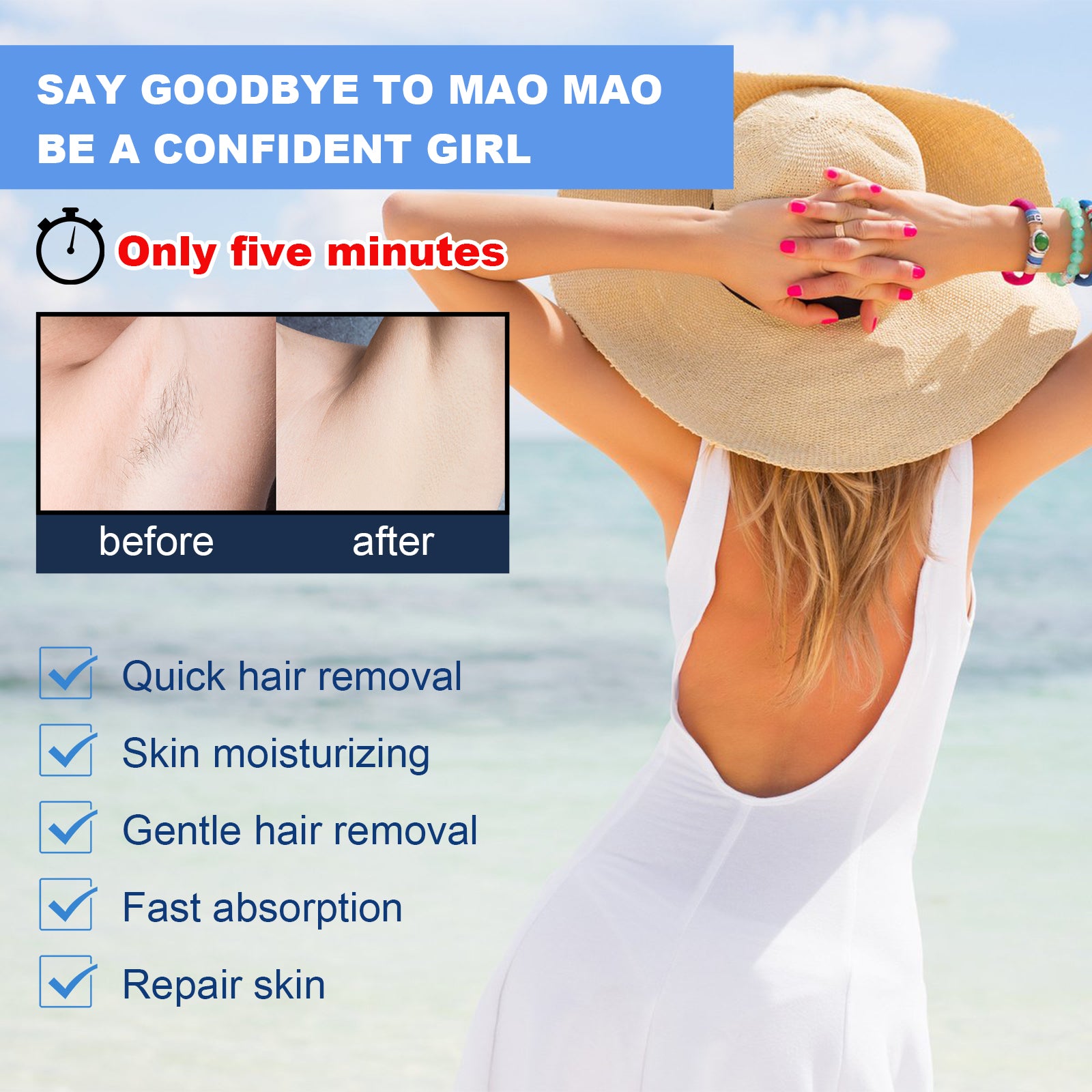 Painless Hair Removal Cream, Gentle Hair Removal Without Black Spots On The Whole Body Hair Removal Cream eprolo