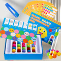 Montessori enlightenment early education clip ball classification game children's color matching toy