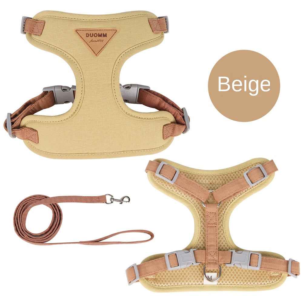 Cat traction rope to prevent breaking free cat chest harness for outdoor walking cat rope