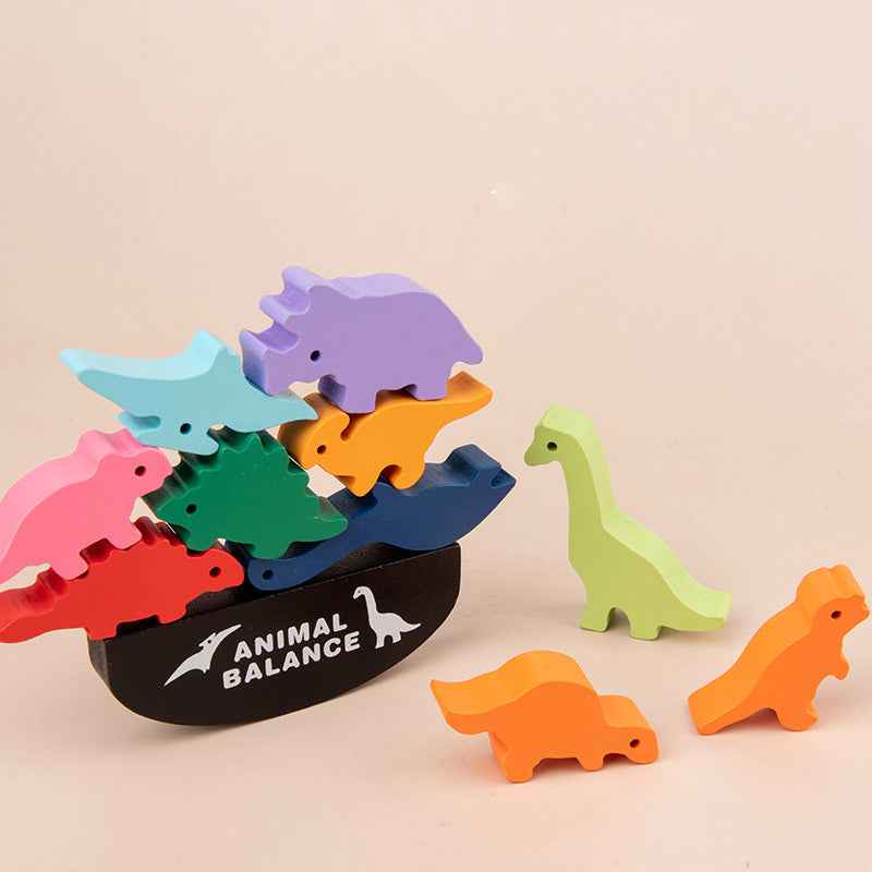 Montessori Early Education Animal Seesaw Balance Beam Toy Children's Animal Stacking High Concentration Fine Motor Training