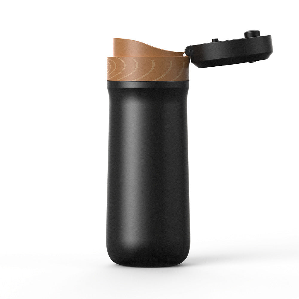Portable Wireless Coffee Insulation French Press Espresso Capsule Coffee Maker Handheld Car Heating Coffee Cup