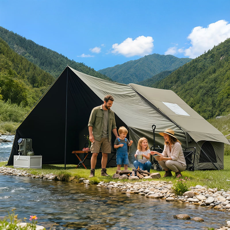Large Inflatable Glamping Tent with Skylight, Breathable Mesh Air Tent for Summer Camping & Backpacking by eprolo