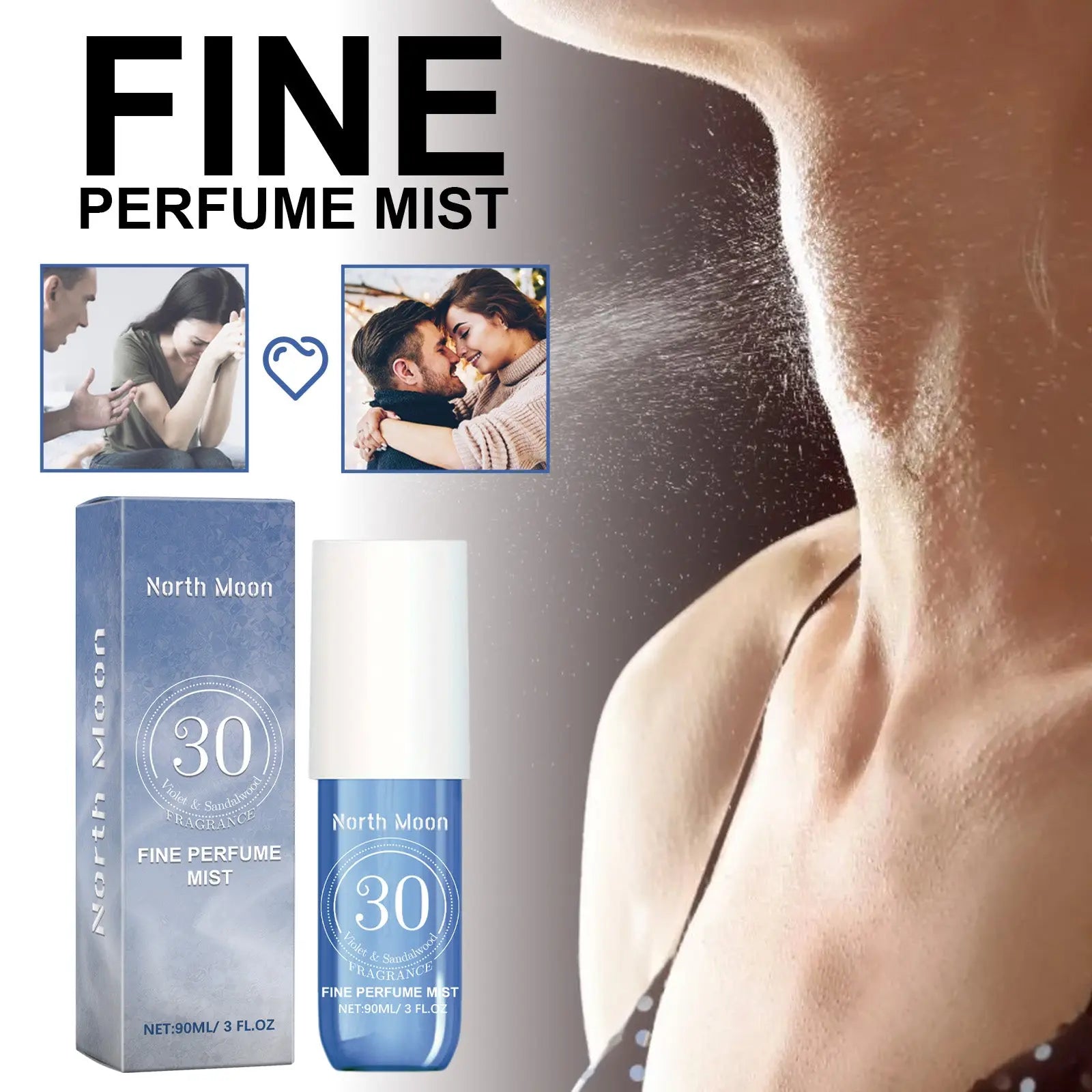 Violet Perfume Spray, Fresh Light Fragrance Behind Ears And Wrist Lasting Charm Perfume eprolo