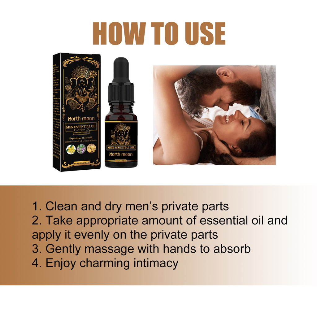 Men Essential Oil, Men's Body Care Enhance Endurance Vitality Massage Treatment Essential Oil