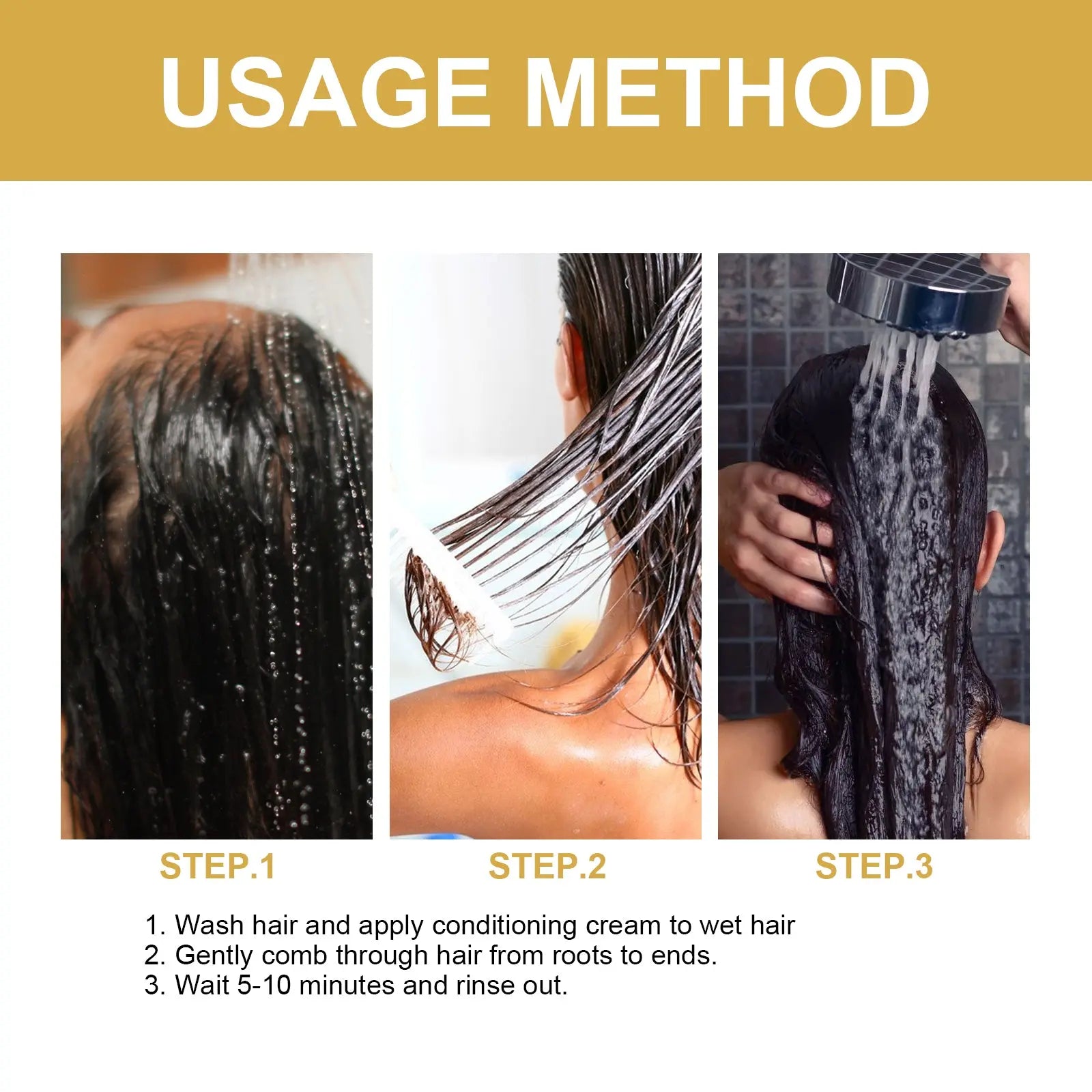EELHOE Hair Cream, Moist Soft Repair With Prevent Hair Flexible Hair Thick Hair Hair Care Cream eprolo