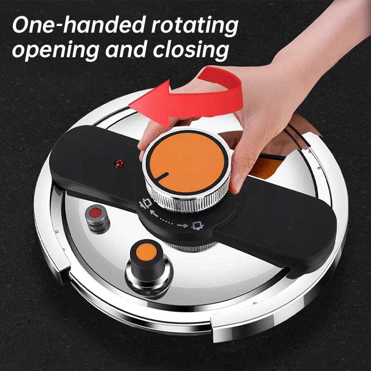 4L/6L Stainless Steel Pressure Cooker, Multi-functional Explosion-proof Pressure Pot for Gas Stove,  Electric P