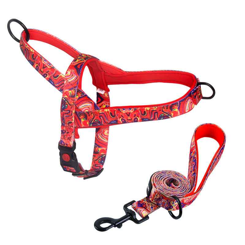 Dog Harness with Anti-Pulling Feature for Medium and Large Breeds, Lab, Golden Retriever, Dog Leash, Dog Chain