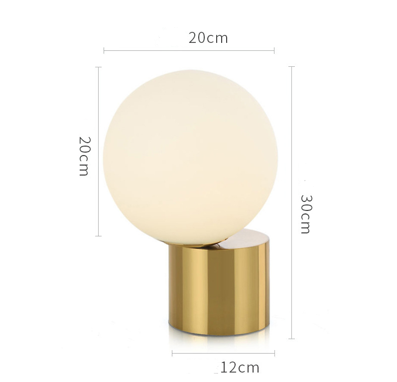 Minimalist Marble Base Table Lamp – Modern Bedside & Study Desk Light